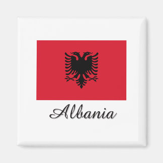 Albania Flag Design Magnet