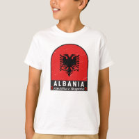 Albania Flag Emblem Distressed