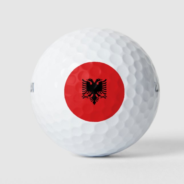Albania Flag Golf Balls (Front)