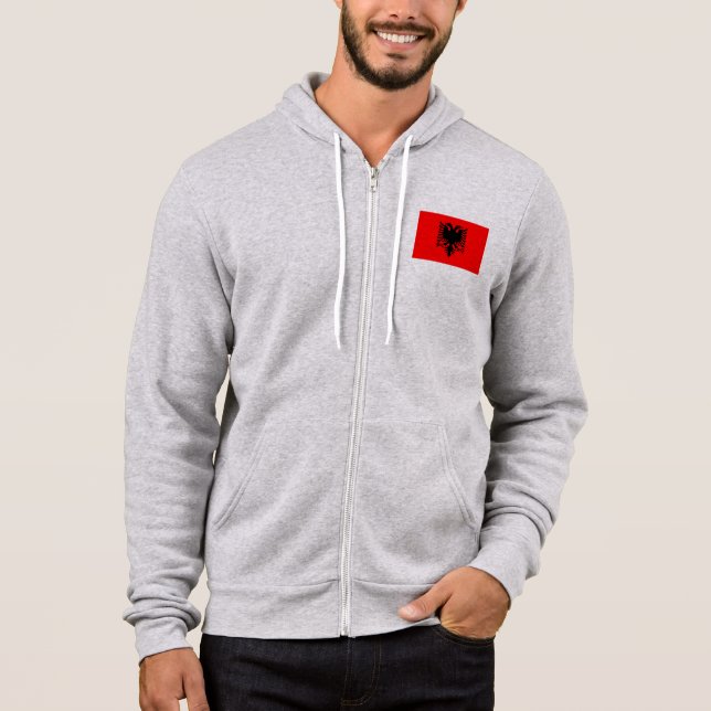 Albania Flag Hoodie (Front)