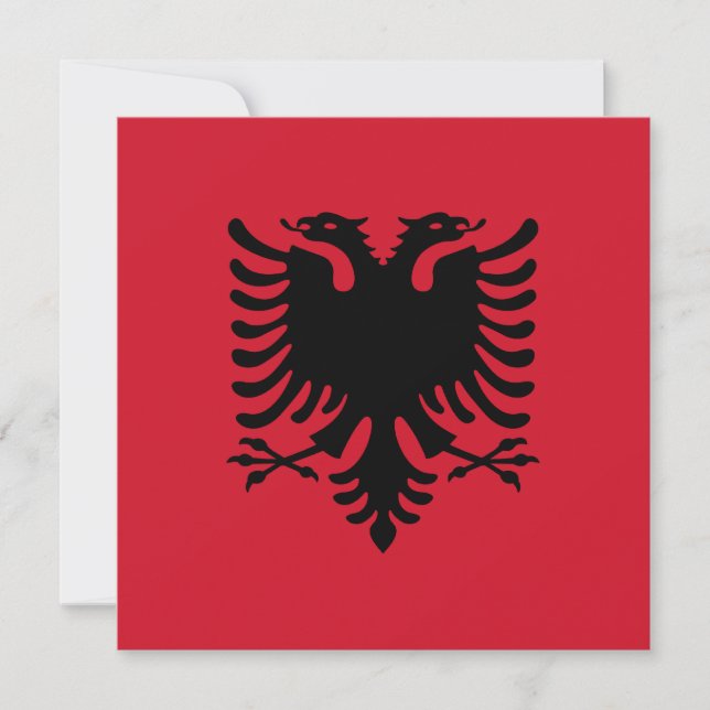 Albania Flag Invitation (Front)