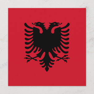 Albania Flag Invitation