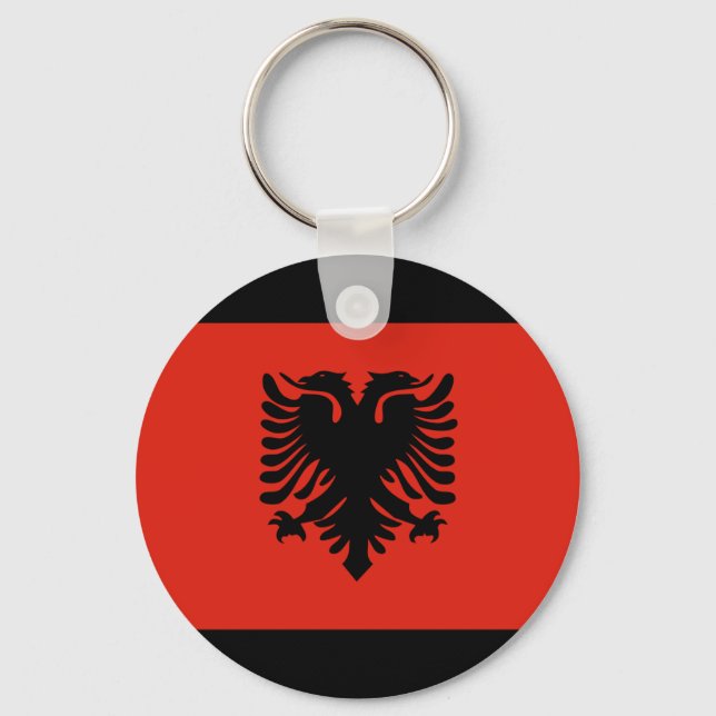 Albania Flag Key Ring (Front)