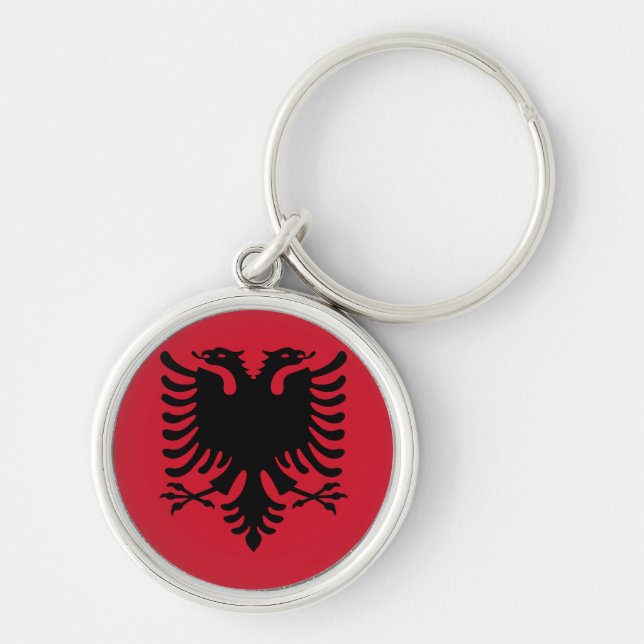 Albania Flag Key Ring (Front)