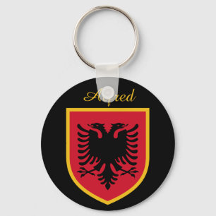 Albania Flag Key Ring