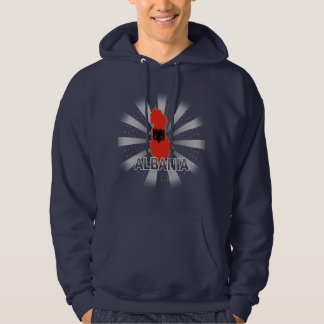 Albania Flag Map Hoodie