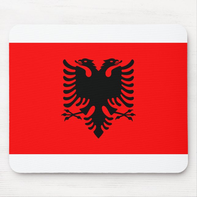 Albania Flag Mouse Mat (Front)