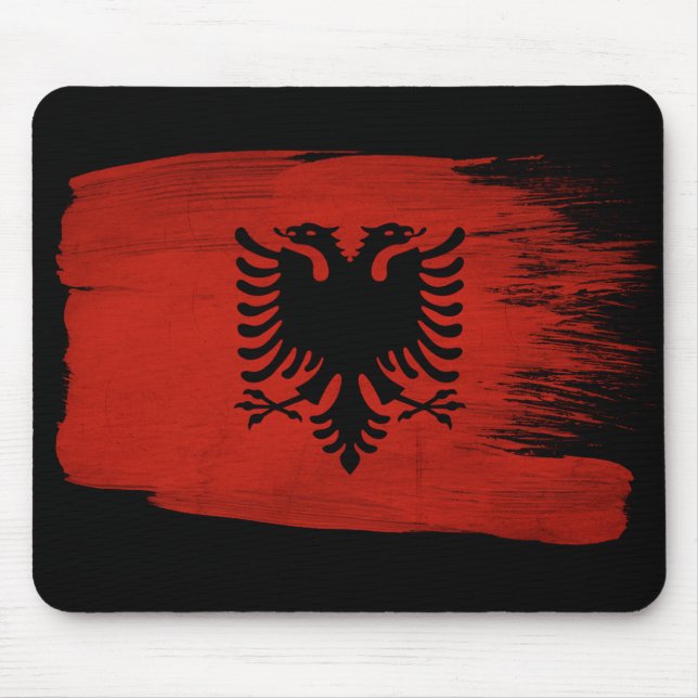 Albania Flag Mouse Mat (Front)