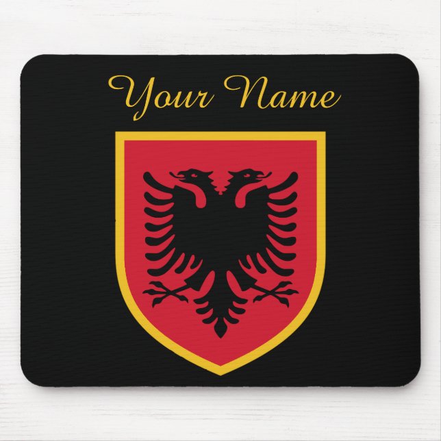 Albania Flag Mouse Mat (Front)