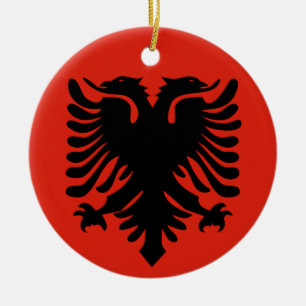 albania flag ornament