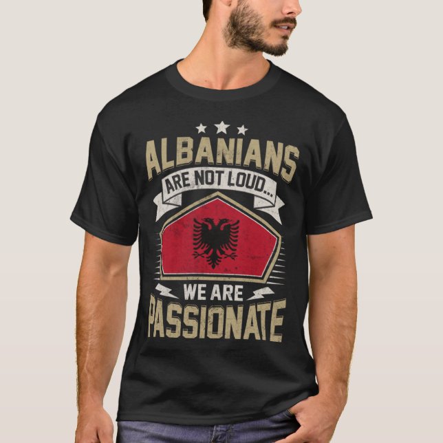 Albania Flag Passionate Albanians Girls & Women T-Shirt (Front)