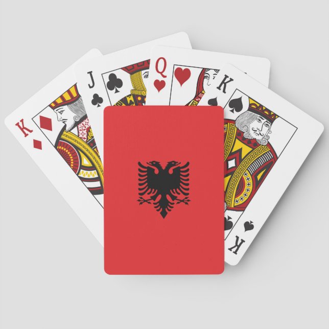 Albania Flag Playing Cards (Back)