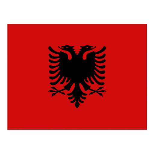 Image of Albania Flag Postcard