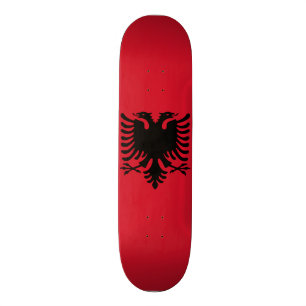 Albania Flag Skateboard