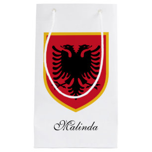 Albania Flag Small Gift Bag