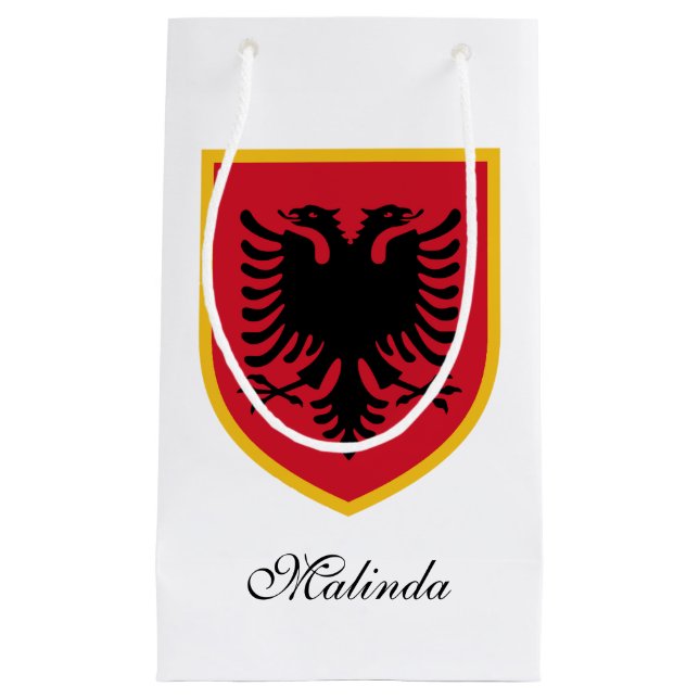Albania Flag Small Gift Bag (Front)