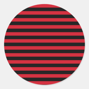 Albania flag stripes country symbol pattern red classic round sticker