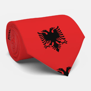 Albania flag tie