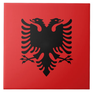 Albania Flag Tile