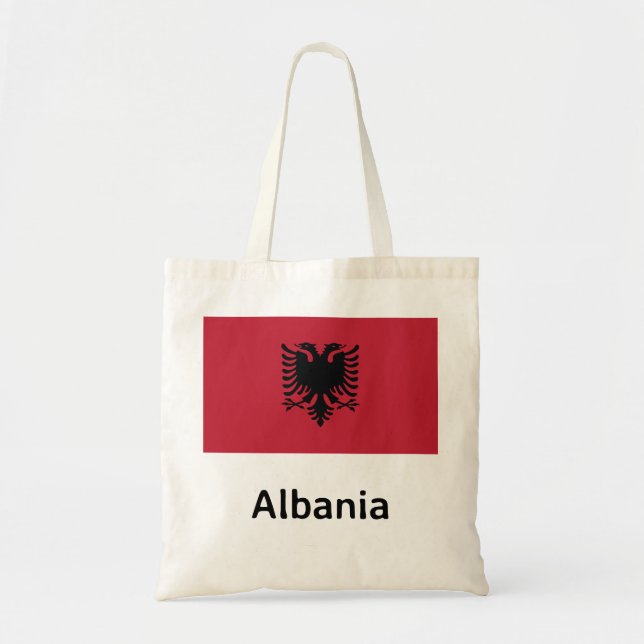 Albania Flag Tote Bag (Front)