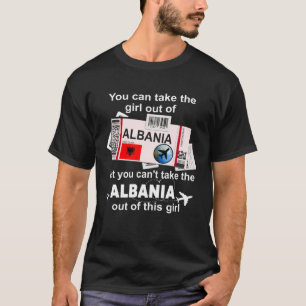 Albania Girl Albania Boarding Pass Albania T-Shirt