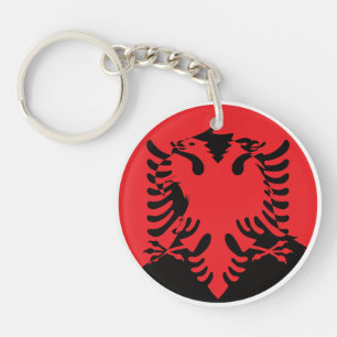 Albania Golden Eagle Albanian National Animal Flag Key Ring