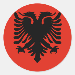 Albania High quality Flag Classic Round Sticker