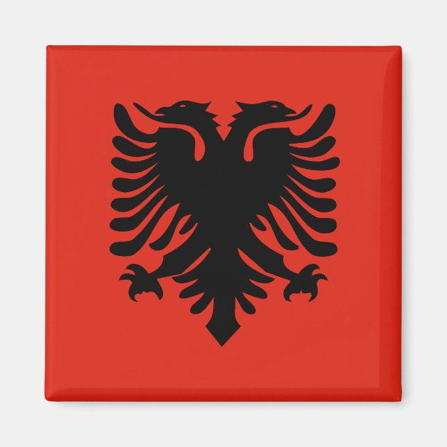 Albania High quality Flag Magnet (Front)