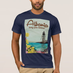 Albania landscape vintage travel poster. T-Shirt