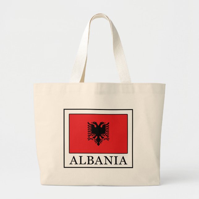 Albania Large Tote Bag (Front)