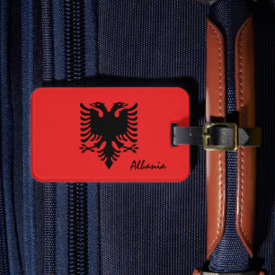 Albania Luggage Tags, patriotic Albanian Flag Tag