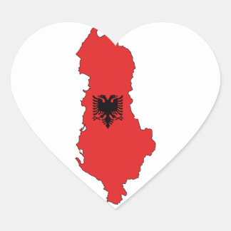 Albania - map and flag - sticker