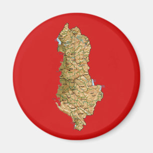 Albania Map Magnet