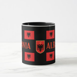 Albania Modern Flag Mug