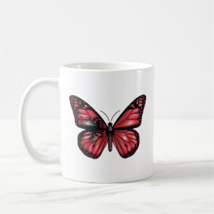 Albania Monarque Butterfly Flag Coffee Mug