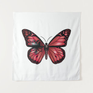 Albania Monarque Butterfly Flag  Tapestry