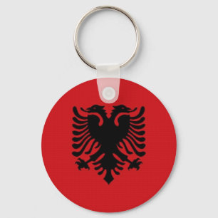 Albania National Flag Key Ring