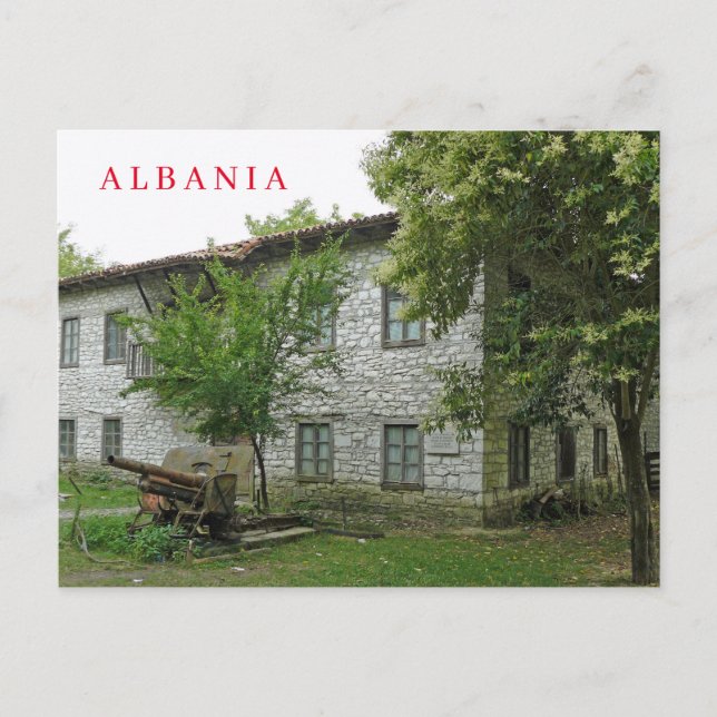 Albania Peza building view postcard (Front)