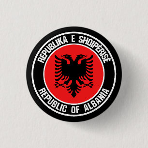 Albania Round Emblem 3 Cm Round Badge