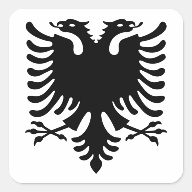 Albania, Shqiperia, Shqiponja, albanian, shqip Square Sticker (Front)