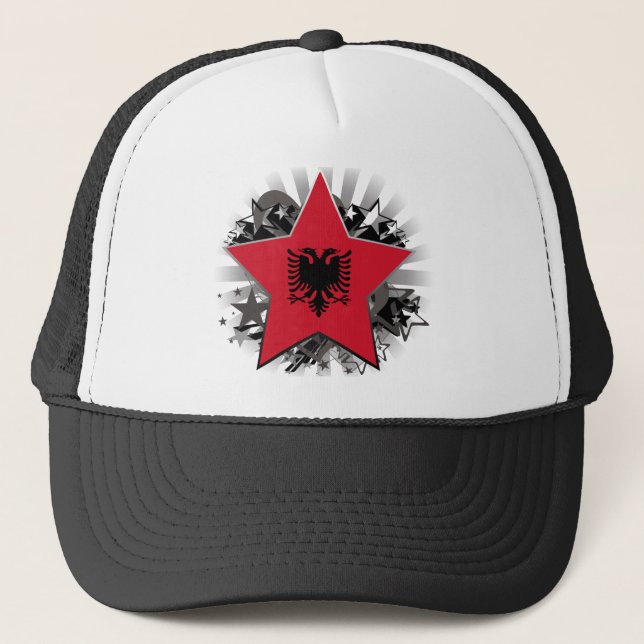 Albania Star Trucker Hat (Front)