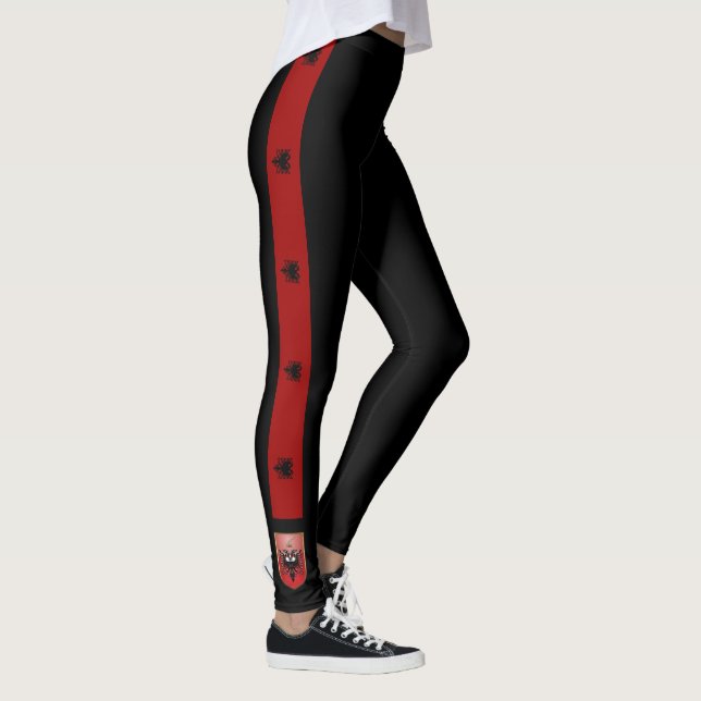 Albania stripes flag leggings (Right)