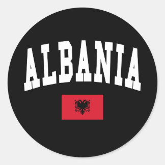 Albania Style Classic Round Sticker