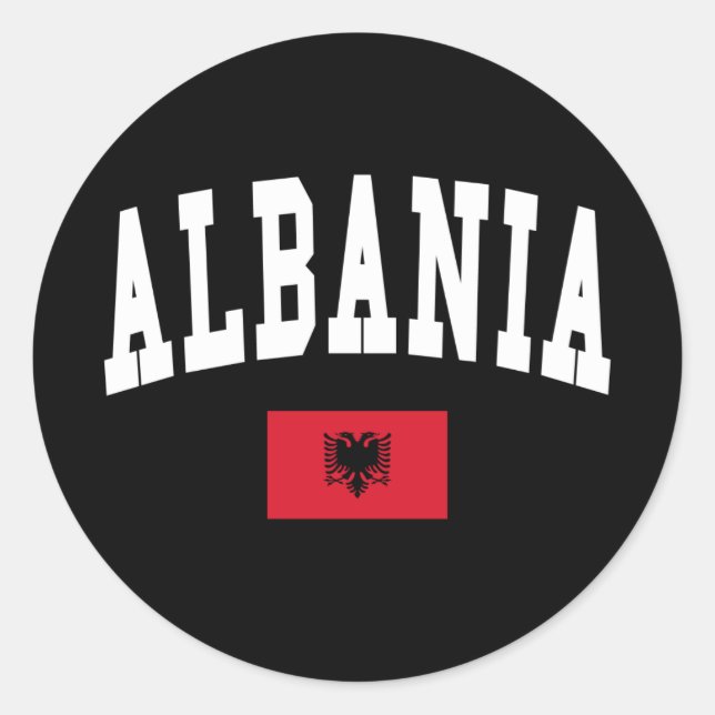 Albania Style Classic Round Sticker (Front)