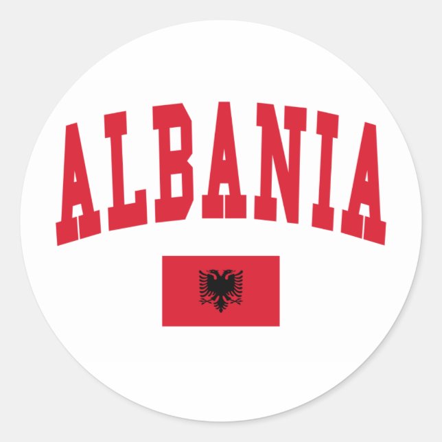 Albania Style Classic Round Sticker (Front)