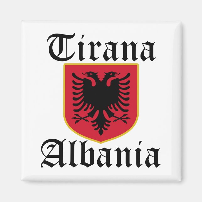 Albania Tirana Coat of Arms Magnet (Front)