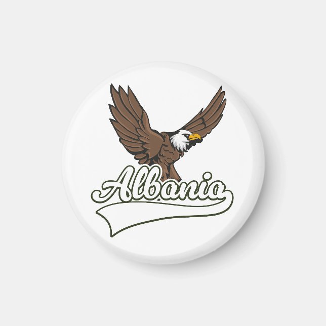 Albania travel logo magnet (Front)