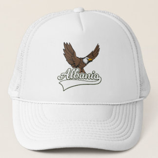 Albania travel logo trucker hat