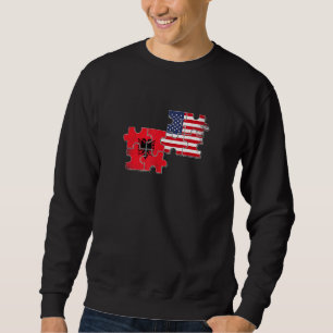 Albania USA Home Country Proud Albanian American F Sweatshirt