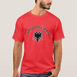 Albania with eagle - Shqiperia dhe shqiponja T-Shirt
